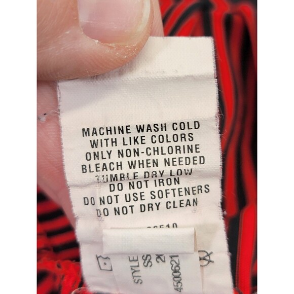 ALK Men's XL Under Armour ColdBlack Heatgear Red Black Striped Golf Polo Shirt - Picture 10 of 10